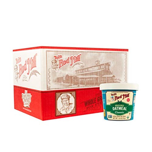 Bobs Red Mill Organic Oatmeal Cups, Classic, 12 Count