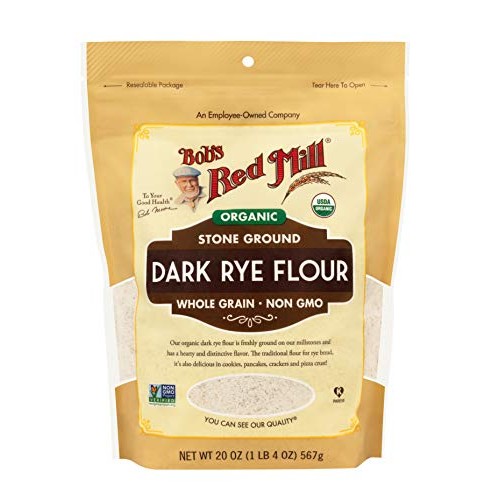 Bobs Red Mill Organic Dark Rye Flour, 20 Ounce Pack Of 1