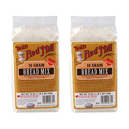 Bobs Red Mill Bread Mix, 10 Grain With Yeast Packet, 19 Ounce