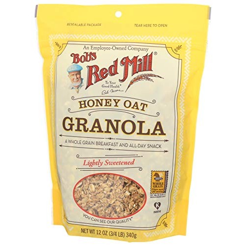 Bobs Red Mill Cereal Granola Honey Oat, 12 Oz