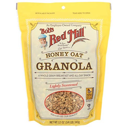 Bobs Red Mill Cereal Granola Honey Oat, 12 Oz