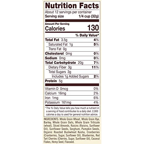 Bobs Red Mill Cereal Muesli Fruit Seed, 14 Oz