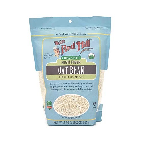 Bobs Red Mill Cereal Oat Bran Organic 18.0 Oz Pack Of 6