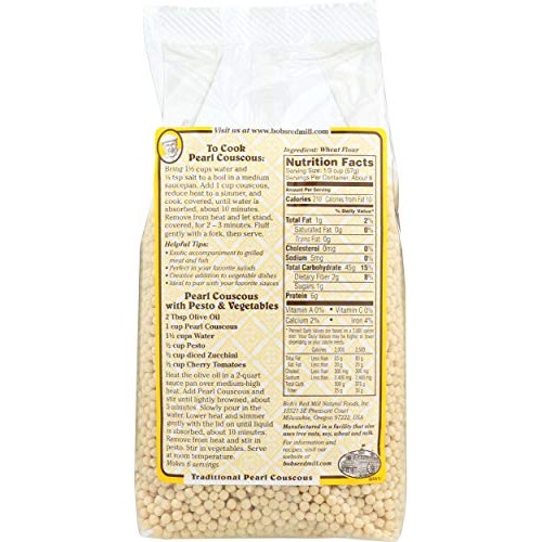 Bobs Red Mill Couscous Pearl Natural, 16 Oz