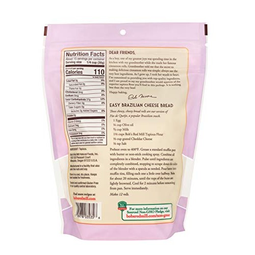 Bobs Red Mill Finely Ground Tapioca Flour, 16 Ounce