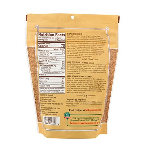 Bobs Red Mill Flaxseed Meal, Resealable 16 Oz