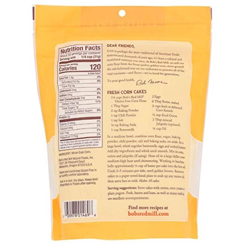 Bobs Red Mill, Flour Corn Gluten Free, 22 Ounce