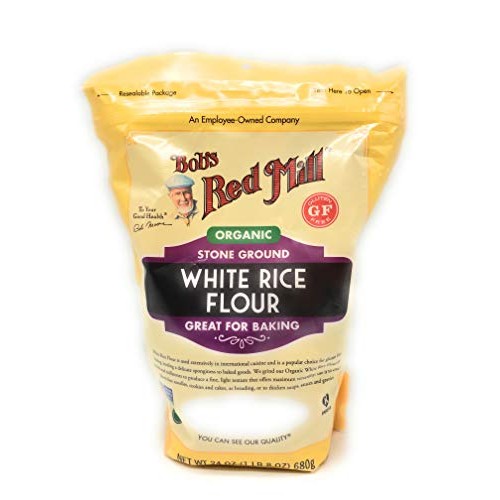 Bobs Red Mill, Flour White Rice Organic, 24 Ounce