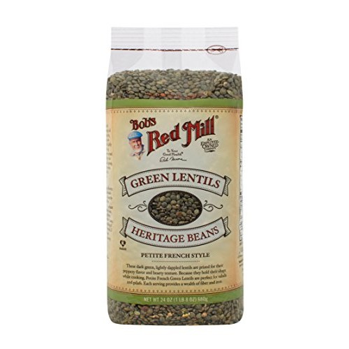 Bobs Red Mill French Green Lentils, 24-Ounce Pack Of 4