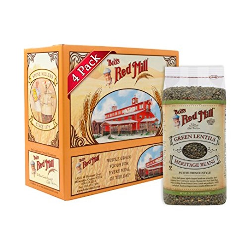 Bobs Red Mill French Green Lentils, 24-Ounce Pack Of 4