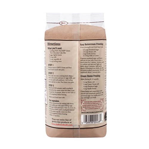 Bobs Red Mill Gluten Free Chocolate Cake Mix, 16-Ounce Pack Of 4