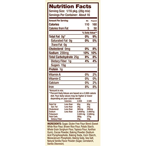 Bobs Red Mill Gluten Free Chocolate Cake Mix, 16-Ounce Pack Of 4