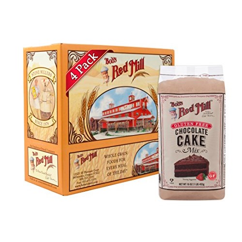 Bobs Red Mill Gluten Free Chocolate Cake Mix, 16-Ounce Pack Of 4