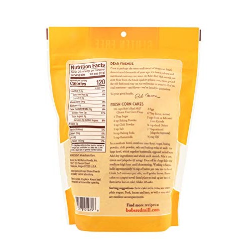Bobs Red Mill Gluten Free Corn Flour, 22 Oz Pack Of 4