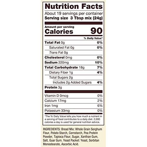 Bobs Red Mill Gluten Free Homemade Wonderful Bread Mix, 16 Ounc