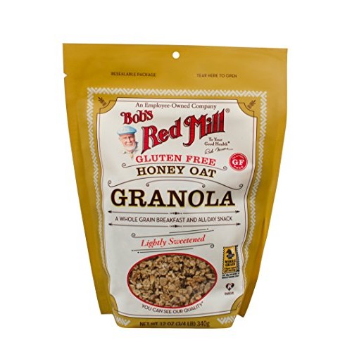 Bobs Red Mill Gluten Free Honey Oat Granola, 12-Ounce Pack Of 4