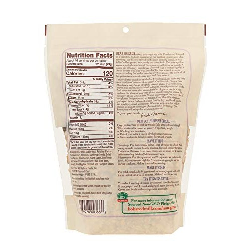 Bobs Red Mill Gluten Free Muesli Cereal, 16-Ounce Pack Of 4