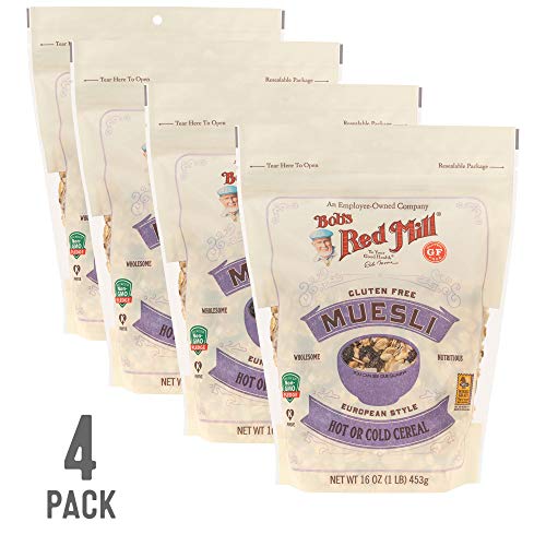 Bobs Red Mill Gluten Free Muesli Cereal, 16-Ounce Pack Of 4