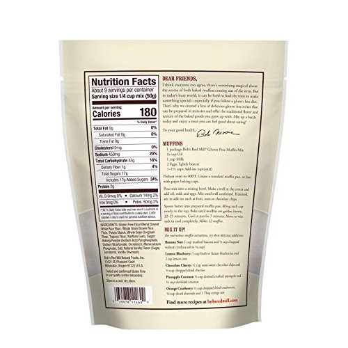 Bobs Red Mill Gluten Free Muffin Mix, 16 Oz