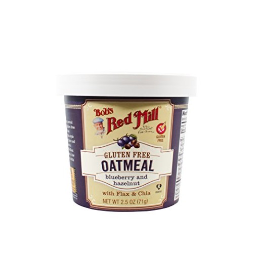 Bobs Red Mill Gluten Free Oatmeal Cup Blueberry &Amp; Hazelnut, 2.5