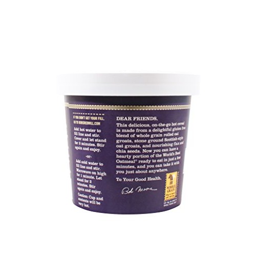 Bobs Red Mill Gluten Free Oatmeal Cup, Blueberry Hazelnut, 8 Count