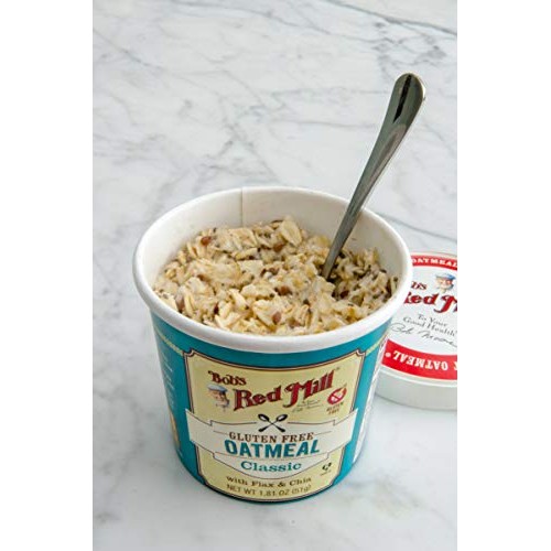 Bobs Red Mill Gluten Free Oatmeal Cup, Classic With Flax/Chia,
