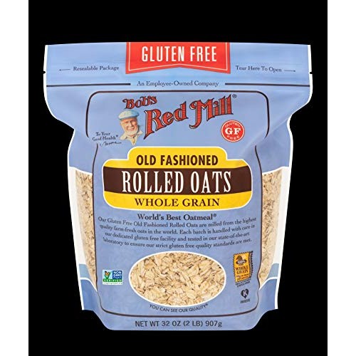 Bobs Red Mill Gluten Free Old Fashion Rolled Oats, 32-Ounce Pa