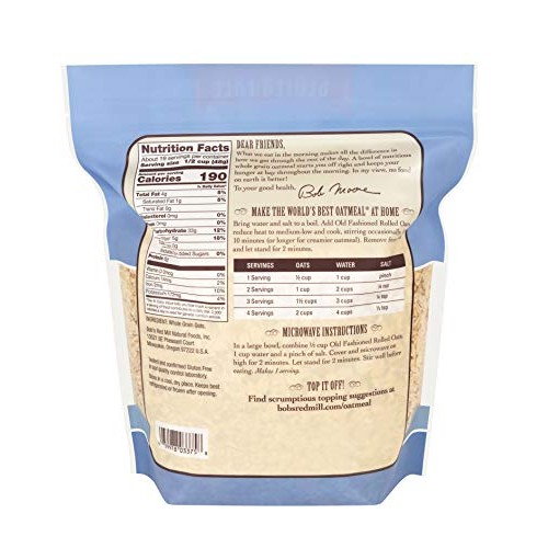Bobs Red Mill Gluten Free Old Fashion Rolled Oats, 32-Ounce Pa