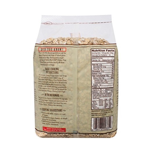 Bobs Red Mill Gluten Free Old Fashioned Rolled Oats, 32 Ounce