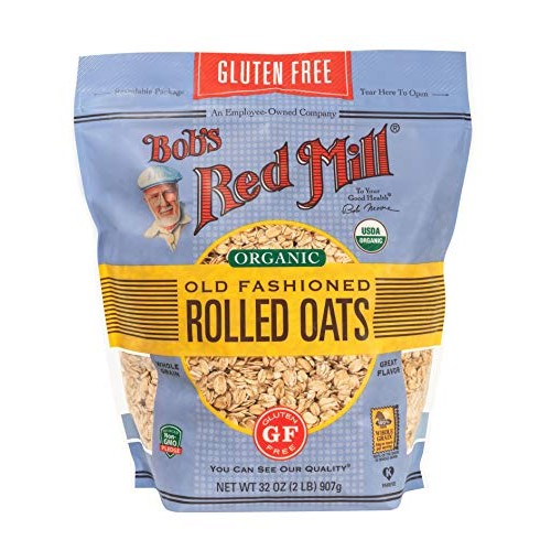 Bobs Red Mill Gluten Free Organic Old Fashioned Rolled Oats, 32...
