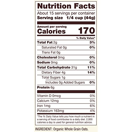 Bobs Red Mill Gluten Free Organic Steel Cut Oats 24 Ounce, Pac