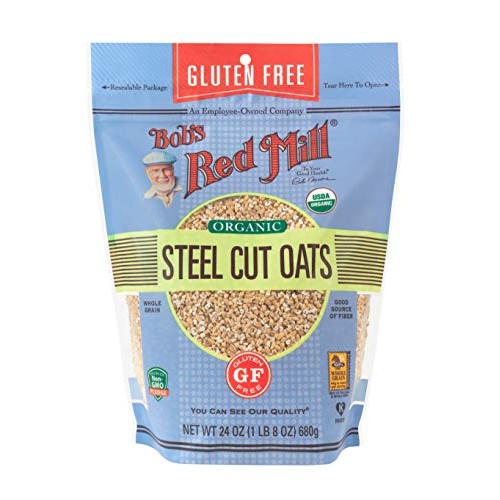 Bobs Red Mill Gluten Free Organic Steel Cut Oats 24 Ounce, Pac