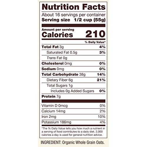 Bobs Red Mill Gluten Free Organic Thick Rolled Oats, 32 Oz