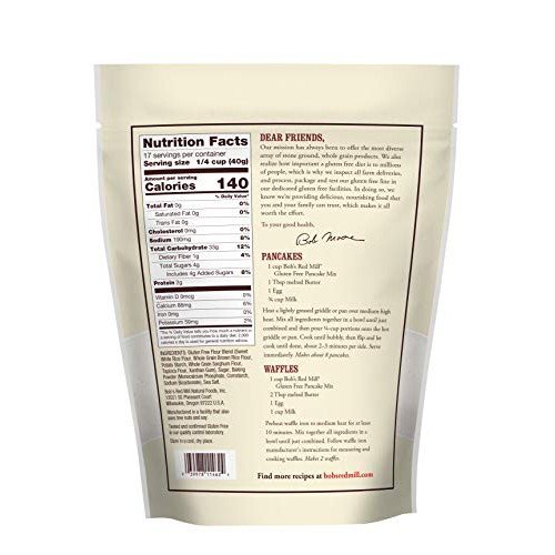 Bobs Red Mill Gluten Free Pancake Mix, 24 Ounce Pack Of 1