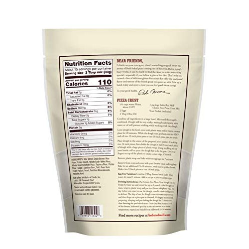 Bobs Red Mill Gluten Free Pizza Crust Mix - 16 Oz - 2 Pack