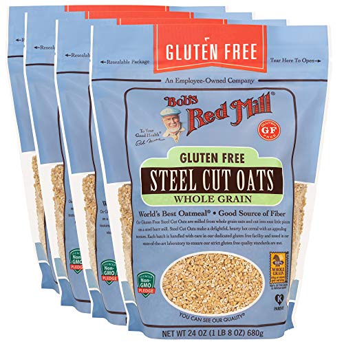 Bobs Red Mill Gluten Free Steel Cut Oats, 24 Ounce Pack Of 4