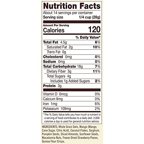 Bobs Red Mill Gluten Free Tropical Muesli, 14-ounce Pack of 4