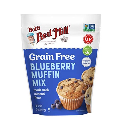 Bobs Red Mill Grain Free Blueberry Muffin Mix, 9-Ounce Pack Of 5