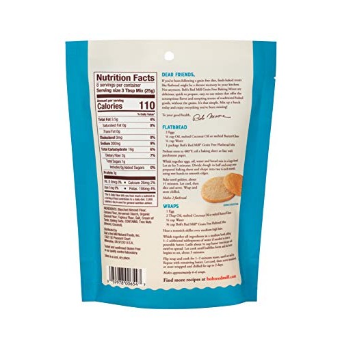 Bobs Red Mill Grain Free Flatbread Mix, 7.05Oz Pack Of 5