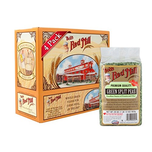 Bobs Red Mill Green Split Peas, 29-Ounce Pack Of 4