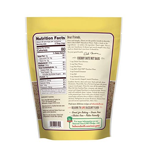 Bobs Red Mill Hazelnut Flour/Meal, Natural, 14 Ounce