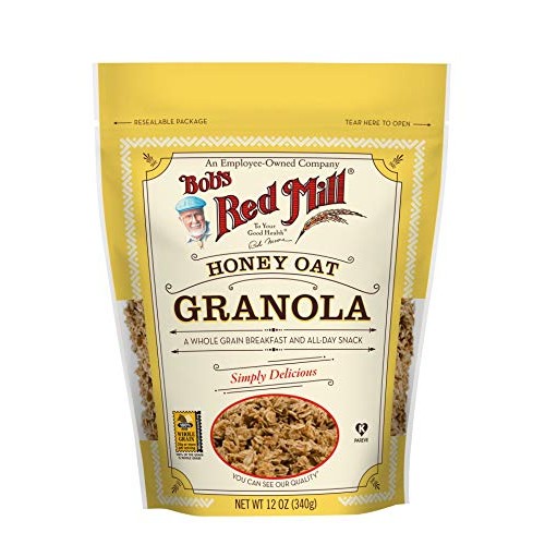 Bobs Red Mill Honey Oat Granola, 12-ounce Pack of 4