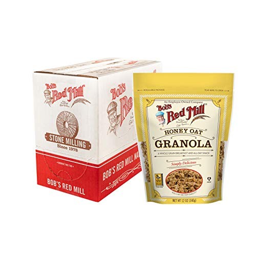 Bobs Red Mill Honey Oat Granola, 12-ounce Pack of 4