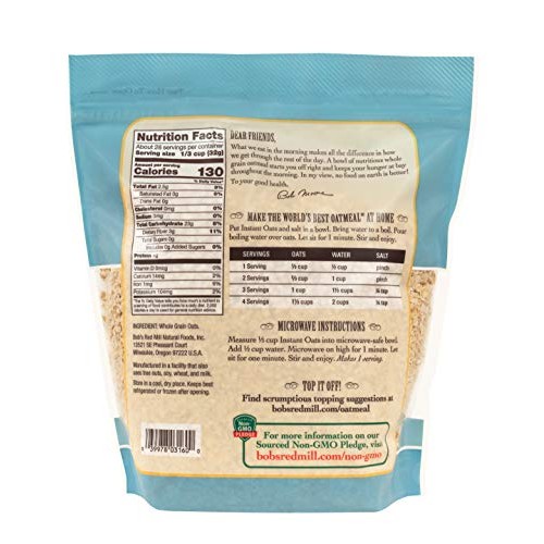 Bobs Red Mill Instant Rolled Oats, 32 Oz