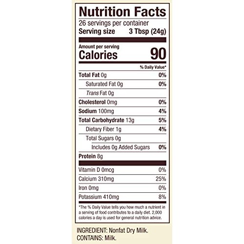 Bobs Red Mill Non Fat Dry Milk Powder, 22 Ounce Pack Of 1