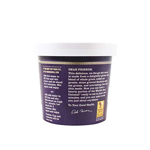 Bobs Red Mill Oatmeal Cup, Hazelnut Blueberry, 2.5 Oz