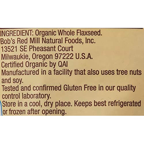 Bobs Red Mill Organic Brown Flaxseeds, 13 Oz