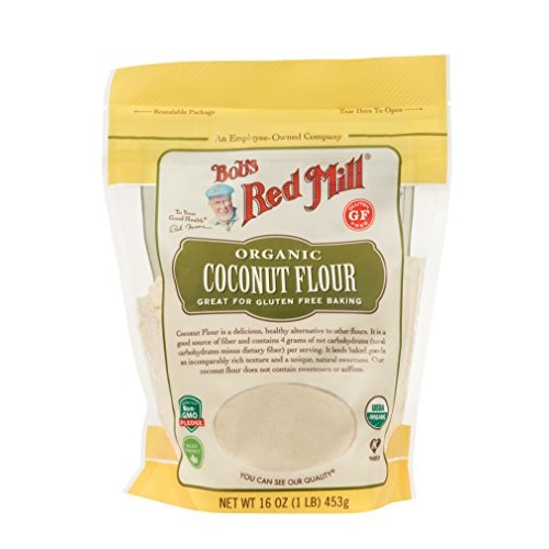 Bobs Red Mill Organic Coconut Flour, Resealable Stand Up Bag, 1