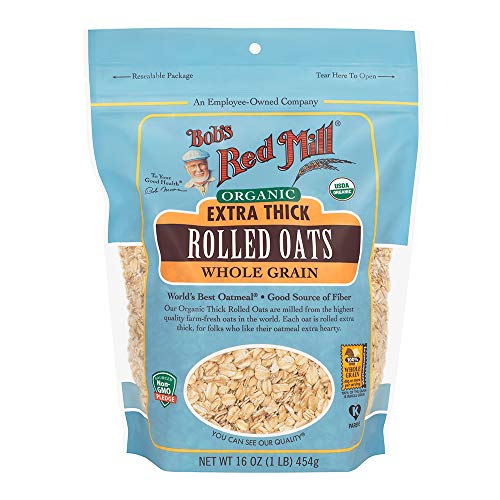 Bobs Red Mill Organic Extra Thick Rolled Oats, 16 Oz