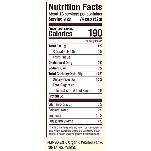 Bobs Red Mill Organic Farro Grain, 12 Oz